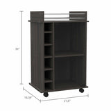 Cannon 2-Drawer Nightstand Black and Dark Oak B06280612
