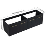 60 Inch Wall-mounted Bathroom Vanity -BVB09160BCT W999P174665
