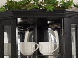 Lighted Corner Curio Cabinet - Glass Display Shelf with Tempered Glass Doors, Adjustable Shelving, W1758P300129