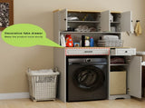 Over the Washer, Dryer and Robot Vacuum Storage Cabinet suitable for Compact Washing Machines, W1120P338184