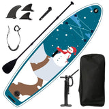 ZNTS Inflatable Stand Up Paddle Board 9.9'x33"x5" With Accessories 78496528