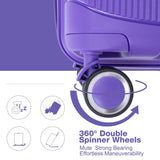 Expandable Hardshell Suitcase Double Spinner Wheels PP Luggage Sets Lightweight Durable Suitcase W284113623