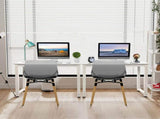 white desktop white pipe frame P2 particleboard with triamine steel feet 110cm computer desk 76997626