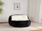 Oversized Bean Bag Chairs,Multicolor Faux Fur Couch Filled with Shredded Sponge,Large Lounger Sofa 75100717