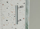 50-54" W x 71" H Piovt Swing Glass Shower Door,Pivot Frame Sliding Shower Door with 1/4" Clear W2122P199043