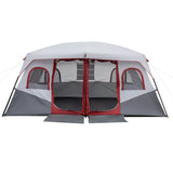 10 Person Family Cabin Tent, 2 Room Huge Tent with Storage Pockets for Camping 49558745