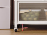 Open-door kitchen shelving Floor-to-ceiling multilevel household microwave storage cabinet bowls W509P164654