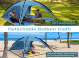 Beach Tent Sun Shelter UPF50 UV Protection, 6.9x6.9ft Beach Canopy Tent for 4-6 Adults, Portable 39762676