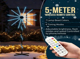8.3FT Lighted Firework Light with Stand Christmas Decorations, Lighted Holiday Decor with 180 RGB 59653890