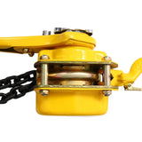 Lever Chain Hoist 1 1/2 Ton 3300LBS Capacity 5 FT Chain Come Along with Heavy Duty Hooks Ratchet W46557619