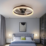 ZNTS Ceiling Fans with Lights, Minimalist Ring Led Chandelier Fan with Remote Control Modern Ceiling Lamp W1340121803