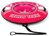 600D Waterproof Oxford Cloth Snow Sled, Reinforced Handles Removable Tow Strap for Adults Kids-Pink 79569343