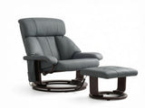 360&deg Swivel Massage Recliner Chair, 10-Point Vibration Footstool for Living Room 50099599