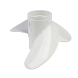 Aluminum Alloy Boat Propeller 19" x 13" White Fit for Yamaha Outboard Engines 85HP 90HP 15 Spline 66784736