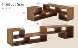2 Pieces Cube TV Stand,Free Combination Gaming Entertainment Center Media Stand,Open Storage W3226P279110