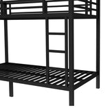 Metal Twin XL over Twin XL Bunk Bed for Teens and Adults,Space-Saving/Noise Reduced/No Box Spring W1580P309628
