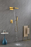 Shower System,Waterfall Rainfall Shower Head with Handheld, Shower Faucet Set for Bathroom Wall W928115069