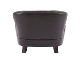 Vintage-Inspired Upholstered Lounge Chair with Nailhead Trim ,Solid Wood Legs for Stability and 44068609