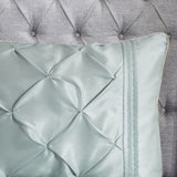 7 Piece Tufted Comforter Set Seafoam Queen B03597126