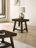 ZNTS Rectangular End Table In Dark Espresso SR016382