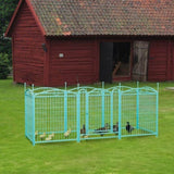 ZNTS Dog Playpen Indoor 32 inch 8 Panels Metal Dog Pen Pet Dog Fence Outdoor Exercise Pen with Doors, W368P234003