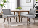 Furniture,Ultra Side Dining ChairThickened fabric chairs with neutrally toned solid wood legs 00777830