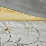 Embroidered 7 Piece Comforter Set Yellow King B03596981