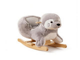 Plush Seal Rocking Horse for Babies 1236 Months, Kids Ride-On Toy with Realistic Sounds and Safety 81551844