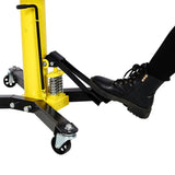 ZNTS 1660lbs Transmission Jacks Quick Lift Dual Spring , Hydraulic Transmission Jack 2 Stage Hydraulic w/ W46557316