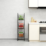 3-Tier Kitchen Storage Basket Organizer, Freestanding Metal Wire Rack for Fruit, Vegetables, and W2167P214934