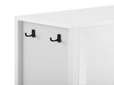 U_STYLE 55.1'' Storage Sideboard with 4-Doors,Multi Functional Buffet with Open Shelf and 2-Tiers N711P345165K