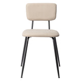 Set of 6 Modern Padded Dining Chairs for Kitchen Bar Office Chair, White 26217260