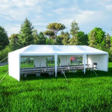 ZNTS 10 x 30 ft Garden Party Event Tent for Gatheration, Outdoor Gazebo Shaded Pergola with 5 Walls, 91065312