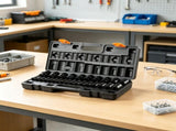 26-Piece 1/2" Drive Impact Socket Set, 6-Point Shallow Sockets 10mm-36mm 23073877