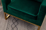 Lenola Contemporary Upholstered Accent Arm Chair, Green T2574P164510
