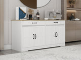 47.95" Farmhouse Buffet Cabinet Storage Sideboard with 2 Drawers and 4 Doors for Dining Living Room W282138088