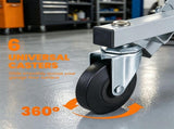 40" 2-in-1 Mechanic Creeper Seat with 360&deg Swivel Casters, Heavy Duty Metal Frame Auto Repair 77919436