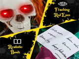6ft Life-Size Animated Halloween Girl Prop - Eerie Book, Sound-Activated 42831267