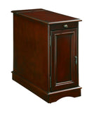 Modern Transitional Design 1pc Side Table/Nightstand Storage Cabinet Cherry Color USB Outlet B011P191196