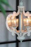 Farmhouse Chandelier, 6-Light Wood Chandelier Pendant Light Fixture with Adjustable Chain for Dining W2078137921