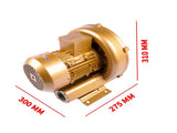 GHBH 1D7 34 1R4 Regenerative Blower 2.0Hp 102CFM 220mBar 220V-480V 3 Phase 60Hz 1.5KW 79620468