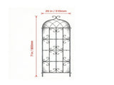 71 x 20 Inch Garden Trellis 4 Pack Rustproof Metal Decorative Trellis for Climbing Plants Outdoor 40069134