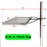 Rotating Campfire Grill,Fire Pit Grill,Heavy Duty Steel Grill,360&deg Adjustable Open Fire Outdoor 76433864
