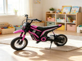 Pink 24V 350W Kids Dirt Bike Electric Motorized, 15 MPH Top Speed, Twist Grip Throttle 12266567