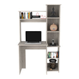 Versalles Writintg Desk, Two Superior Shelves, Five Cubbies -Light Gray B20092002