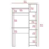 Nashville Writing Desk, Six Shelves B128P148942