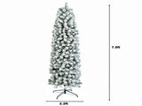 7.5ft Pencil Flocking Christmas Tree 69444721
