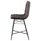 Brown Tufted Counter Height Stool B062P153530