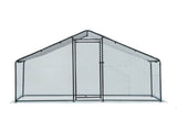 6.5 x 10 ft Large Metal Chicken Coop, Walk-in Poultry Cage Chicken Hen Run House with Waterproof 03144517