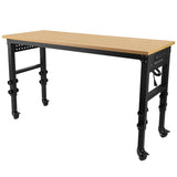 60" 24'' Adjustable Workbench, Rolling Heavy-Duty Worktable with Power Outlet and Wheels, Large W1239P179961